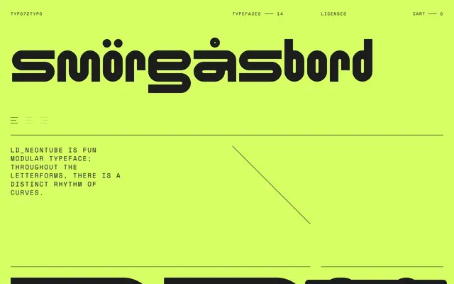LD_NEONTUBE specimen from TYPO72TYPO