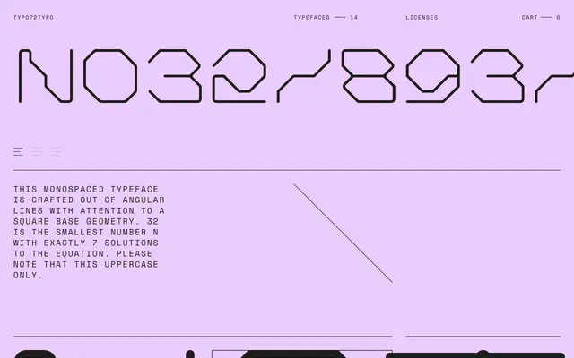 LD_NO32 specimen from TYPO72TYPO