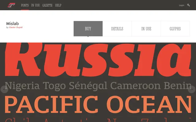 Mislab specimen from Typofonderie