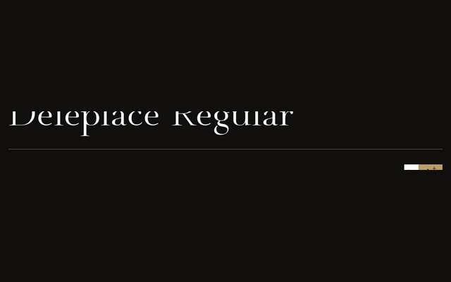 Deleplace specimen from Typogama
