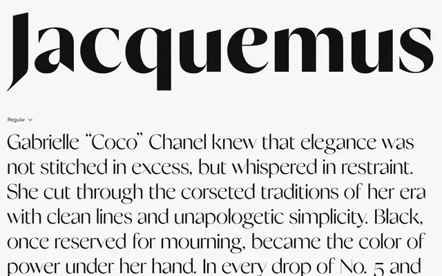 FH Alpha specimen from Typografische