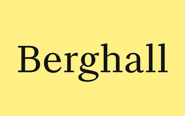 Berghall specimen from Typolar