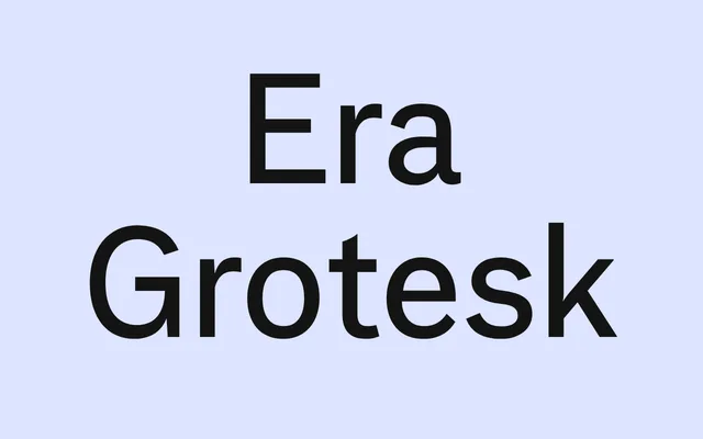 Era Grotesk specimen from Typolar