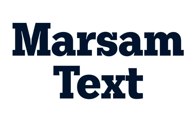 Marsam Text specimen from Typonym
