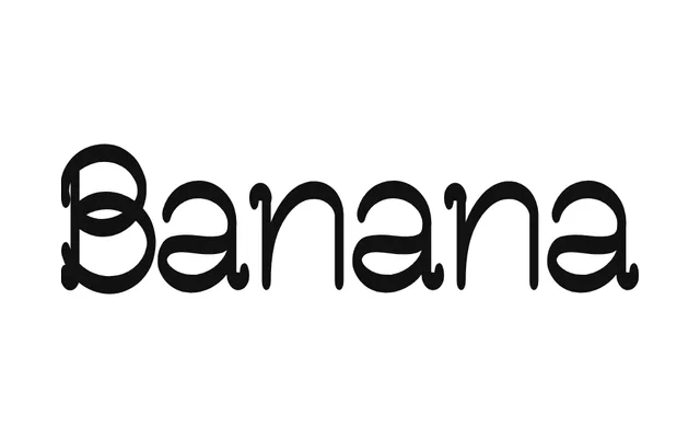 Banana specimen from Typothèque Bye Bye Binary