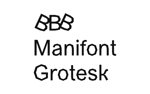 BBB Manifont Grotesk specimen from Typothèque Bye Bye Binary