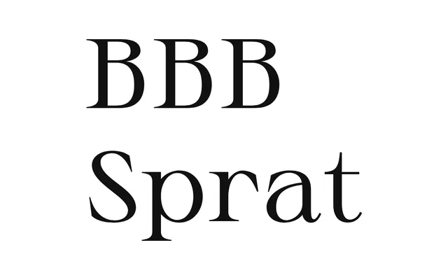 BBB Sprat specimen from Typothèque Bye Bye Binary