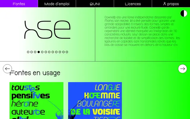 Coxinel·le specimen from Typothèque Bye Bye Binary