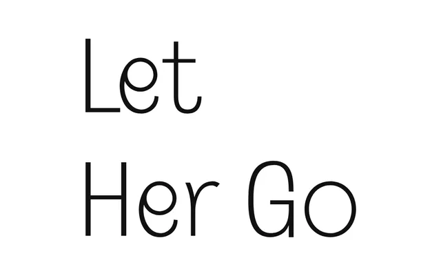 Let Her Go specimen from Typothèque Bye Bye Binary
