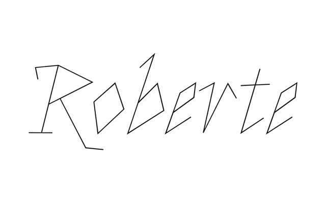 Roberte specimen from Typothèque Bye Bye Binary