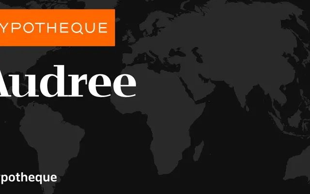 Audree specimen from Typotheque