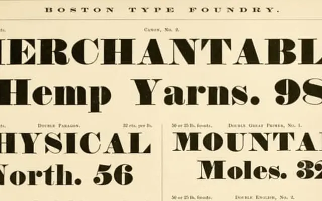 Brenner Display specimen from Typotheque