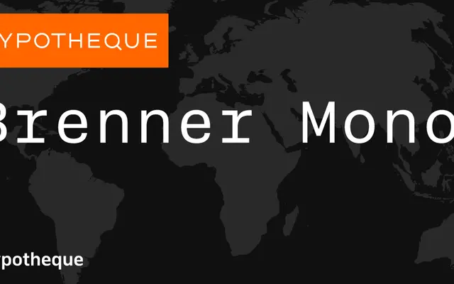 Brenner Mono specimen from Typotheque