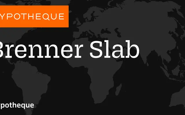 Brenner Slab specimen from Typotheque