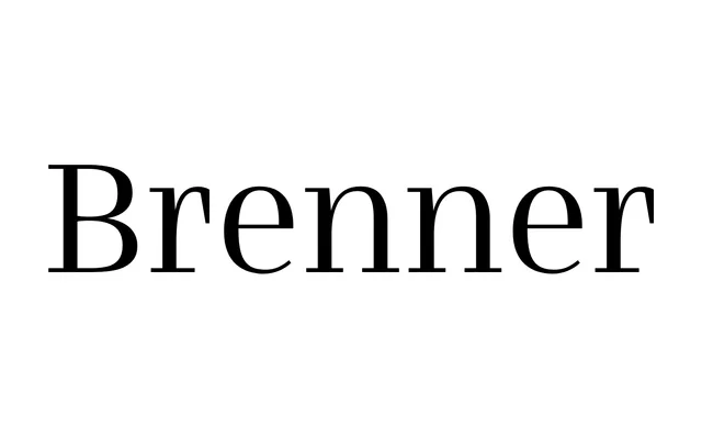 Brenner specimen from Typotheque