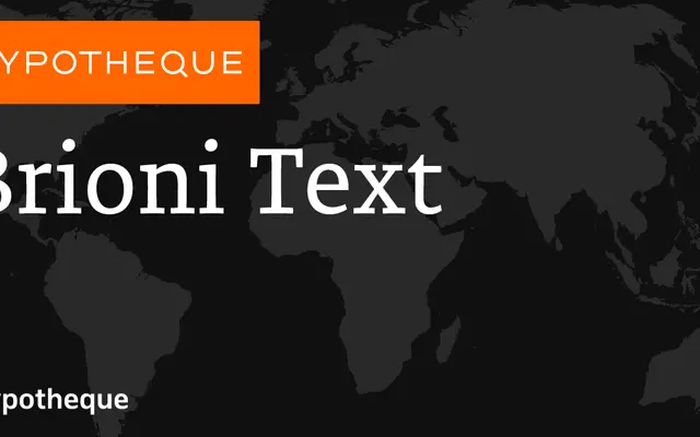 Brioni Text specimen from Typotheque