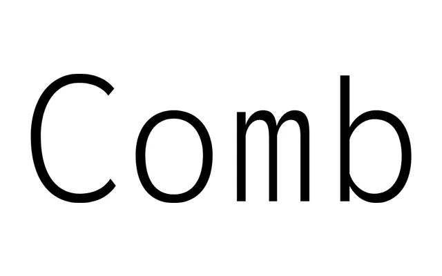 Comb specimen from Typotheque