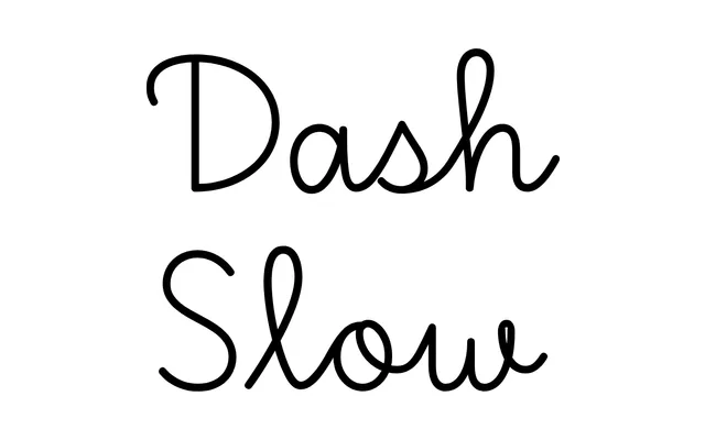 Dash Slow specimen from Typotheque