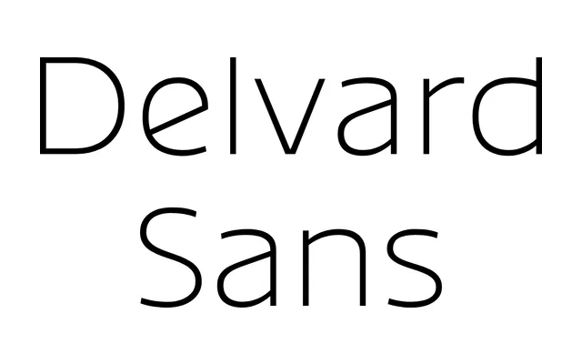Delvard Sans specimen from Typotheque