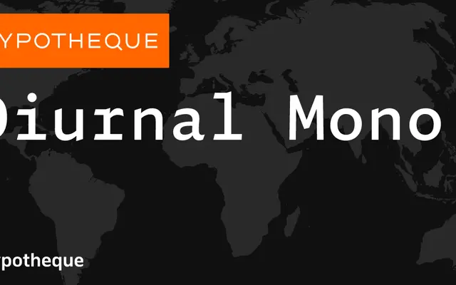 Diurnal Mono specimen from Typotheque