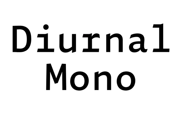 Diurnal Mono specimen from Typotheque