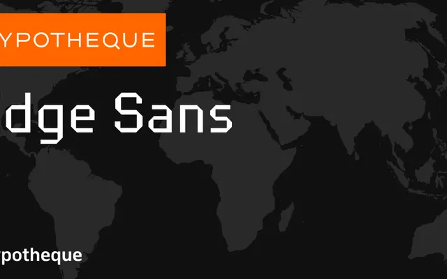 Edge Sans specimen from Typotheque