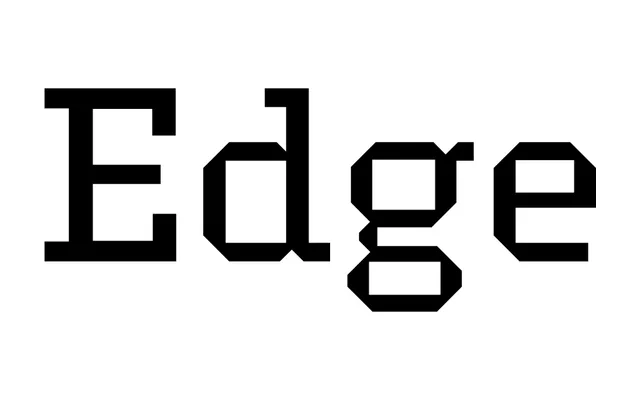 Edge specimen from Typotheque