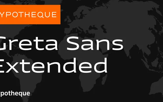 Greta Sans Extended specimen from Typotheque