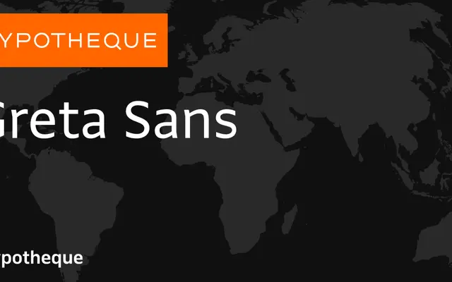 Greta Sans specimen from Typotheque