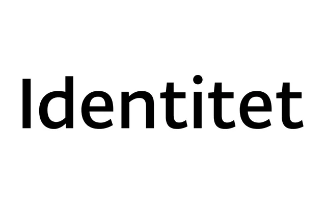 Identitet specimen from Typotheque