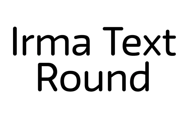 Irma Text Round specimen from Typotheque