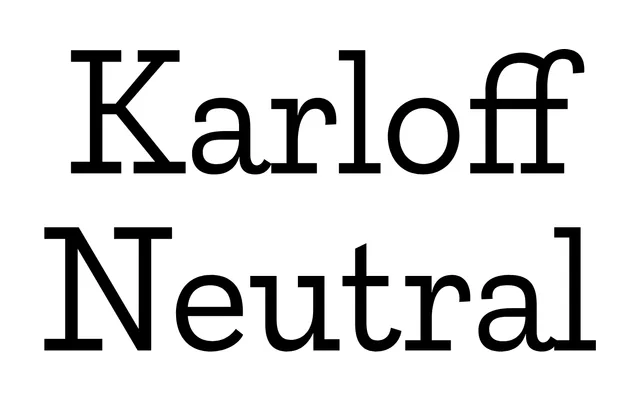 Karloff Neutral specimen from Typotheque