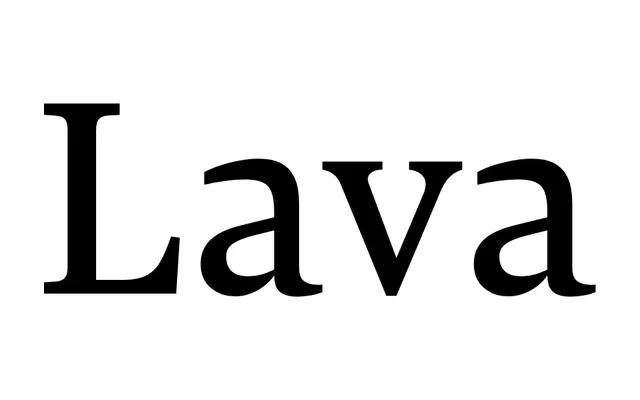 Lava specimen from Typotheque