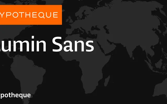 Lumin Sans specimen from Typotheque