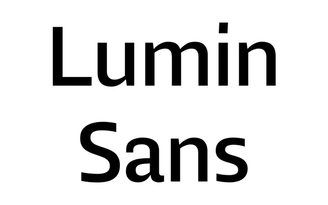 Lumin Sans specimen from Typotheque