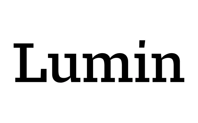 Lumin specimen from Typotheque