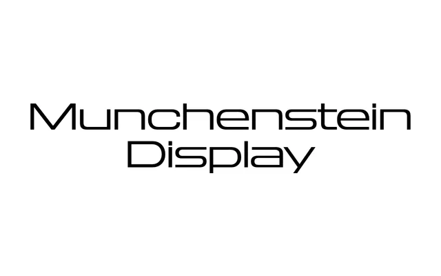 Munchenstein Display specimen from Typotheque