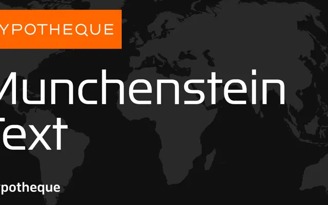 Munchenstein Text specimen from Typotheque