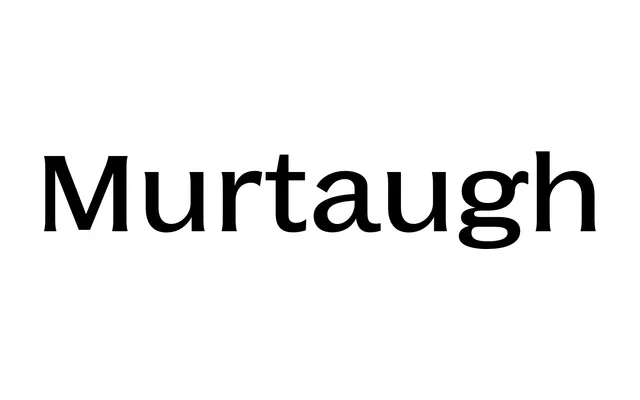 Murtaugh specimen from Typotheque