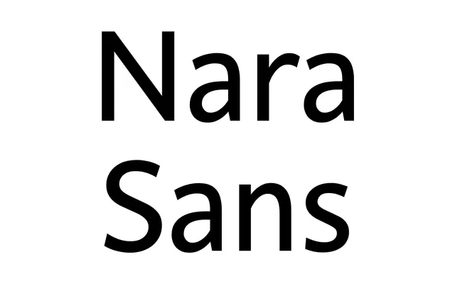 Nara Sans specimen from Typotheque