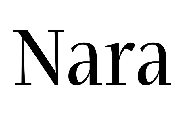 Nara specimen from Typotheque