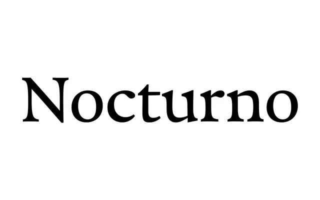 Nocturno specimen from Typotheque
