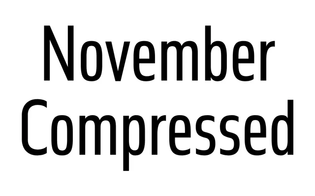 November Compressed specimen from Typotheque