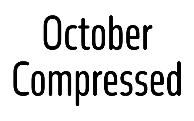 October Compressed specimen from Typotheque
