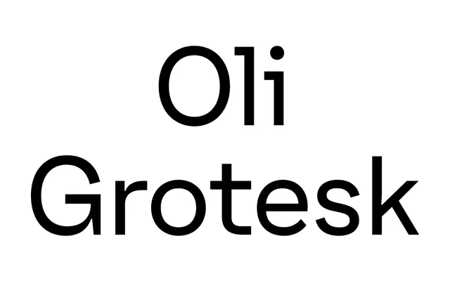 Oli Grotesk specimen from Typotheque
