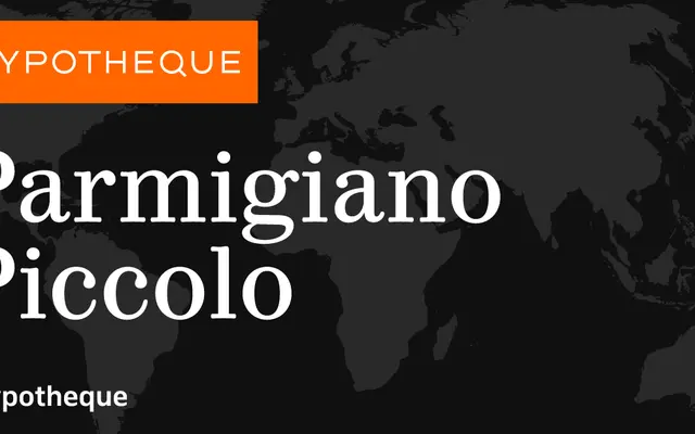 Parmigiano Piccolo specimen from Typotheque