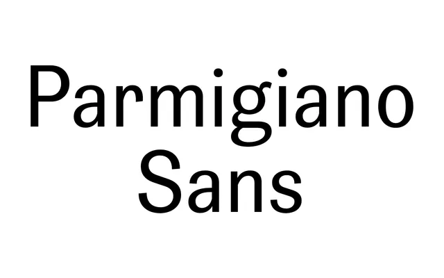 Parmigiano Sans specimen from Typotheque