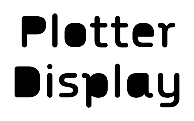 Plotter Display specimen from Typotheque