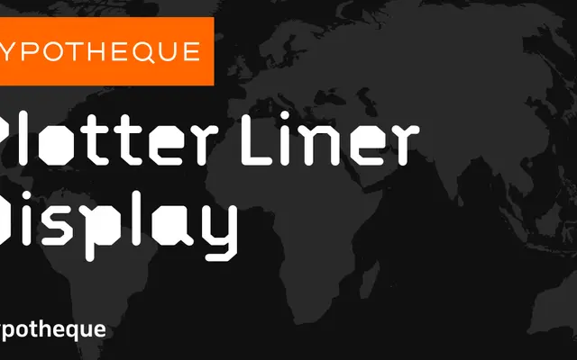 Plotter Liner Display specimen from Typotheque