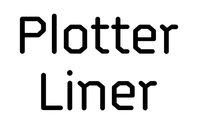 Plotter Liner specimen from Typotheque